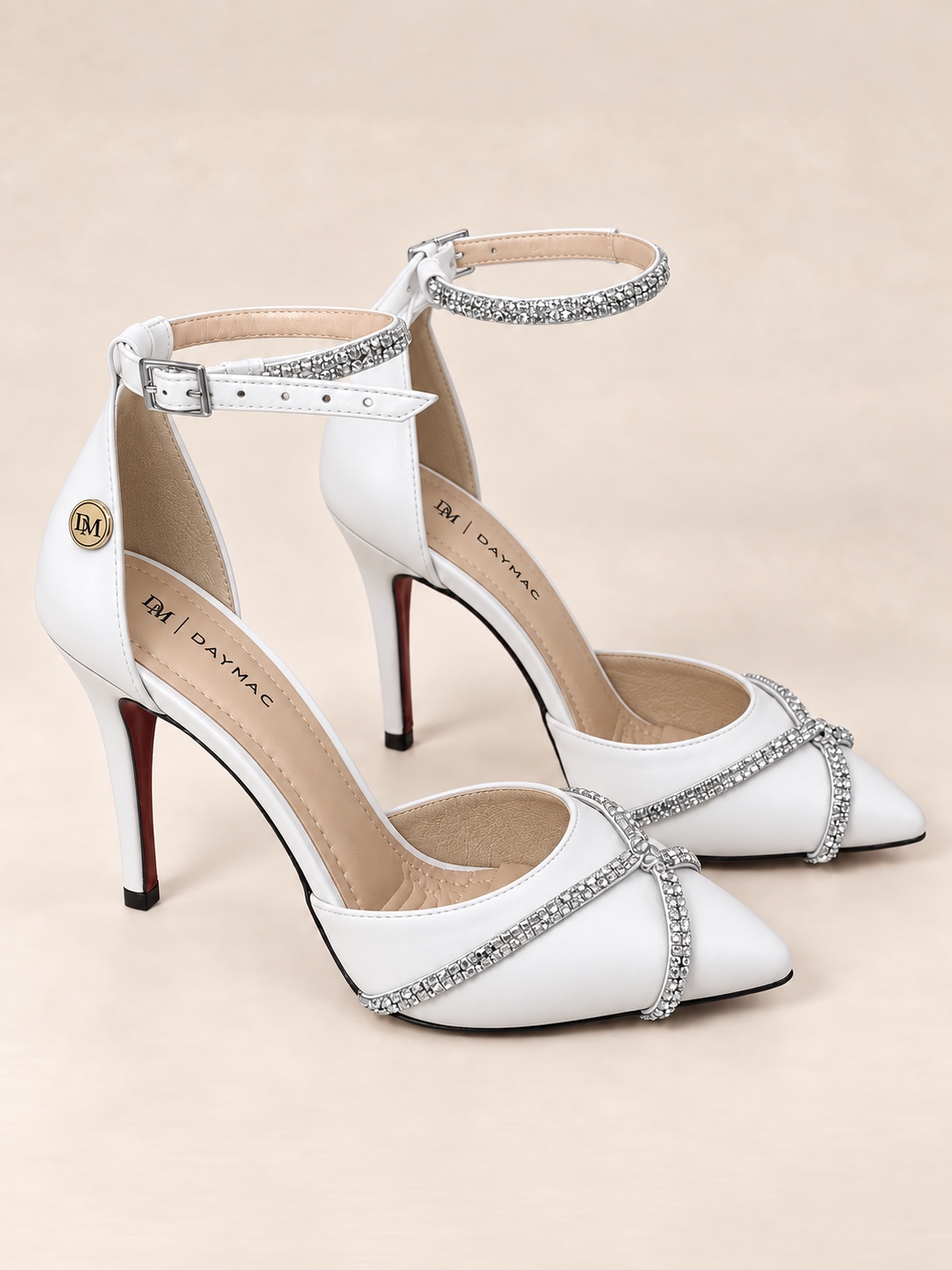 Scarpin Cristal na cor Branco